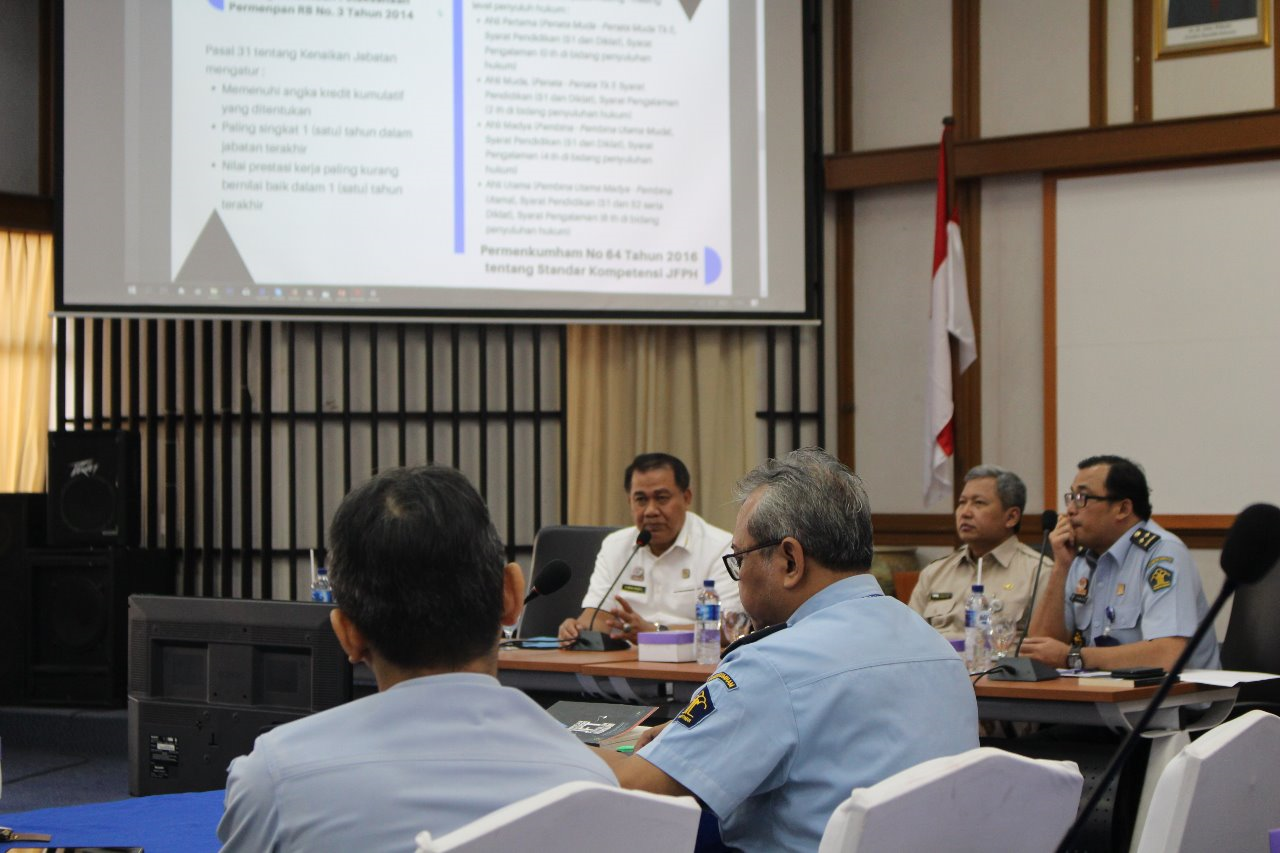 BPHN Gelar FGD terkait penyusunan pedoman dan SOP Uji Kompetensi Jabatan Fungsional Penyuluh Hukum