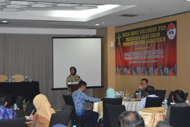 BPHN SelenggarakanFGD Penyusunan Grand Design Pembentukan Desa/Kelurahan Sadar Hukum