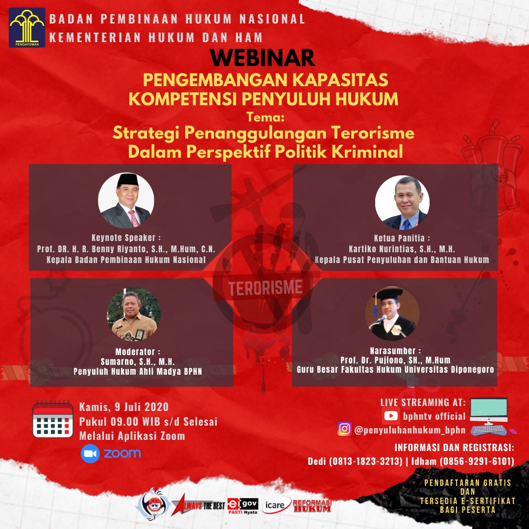 Penyuluh Hukum Didorong Aktif Cegah Penyebaran Paham Radikalisme dan Terorisme