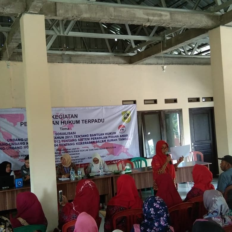 Penyuluhan Hukum d Desa Klapanunggal
