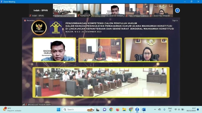 Kepala BPHN: Penyuluh Hukum Berperan Vital dalam Meningkatkan Kesadaran Hukum Masyarakat