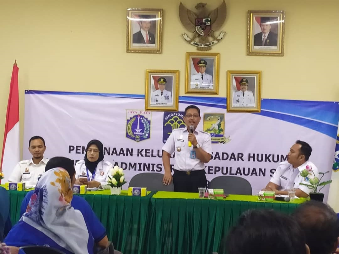 Pembinaan Kelurahan Sadar Huku di Kepulauan Seribu