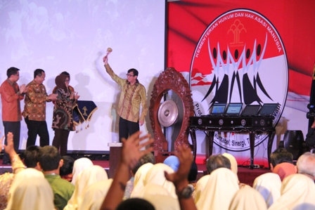 Menkumham Resmi Membuka Festival Film dan Blog Budaya Hukum