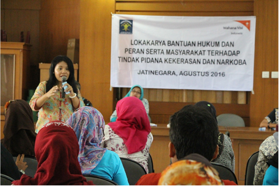 Lokakarya Bantuan Hukum dan Peran Serta Masyarakat Terhadap Tindak Pidana Kekerasan Dan Narkotika
