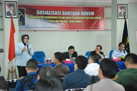Bimbingan Teknis Bantuan Hukum di Provinsi Banten