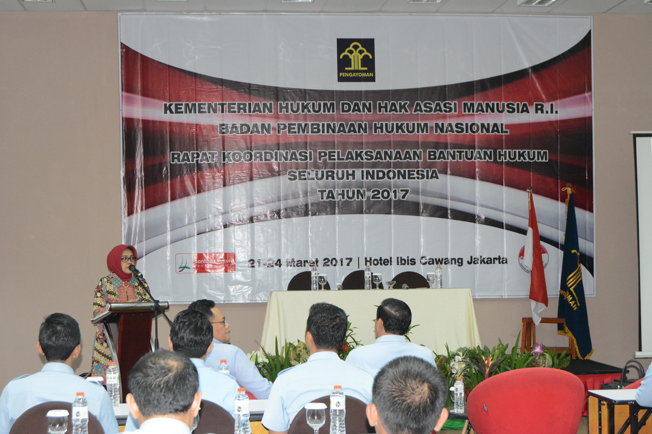 Rapat Koordinasi Pelaksanaan Bantuan Hukum Seluruh Indonesia
