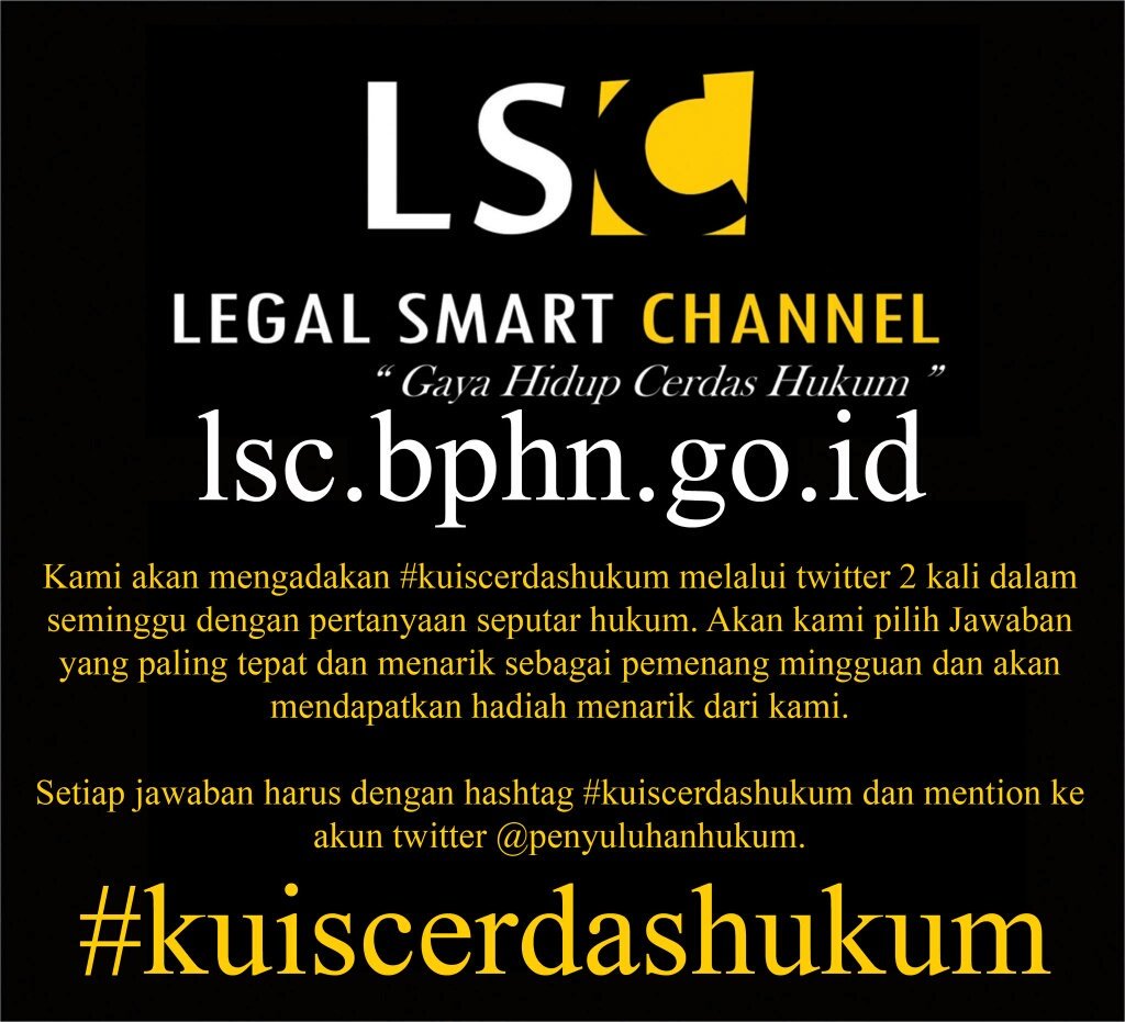 Pusluhbankum Gelar Kuis Cerdas Hukum di Twitter