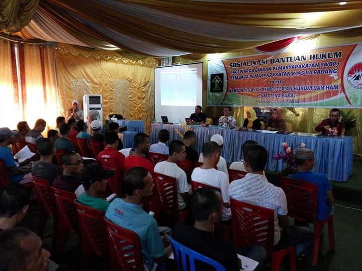 Sosialisasi Bantuan Hukum bagi Warga Binaan Pemasyarakat di Lapas Kelas II/A Padang, Sumatera Barat.