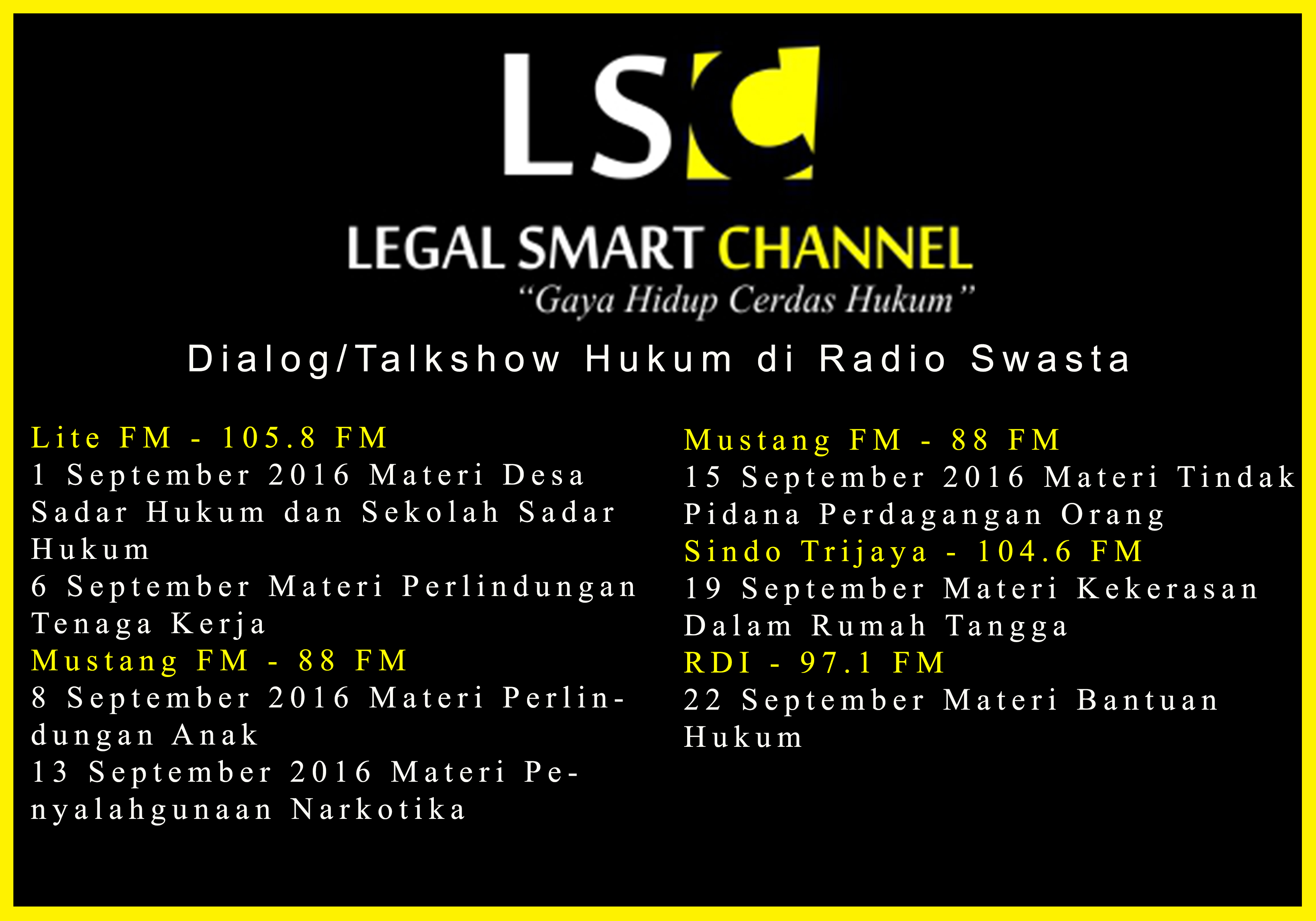 Talkshow Hukum di Radio Lite FM oleh Penyuluh Hukum