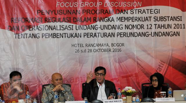 Undang Pakar Hukum, Menkumham Terima Masukan Deregulasi