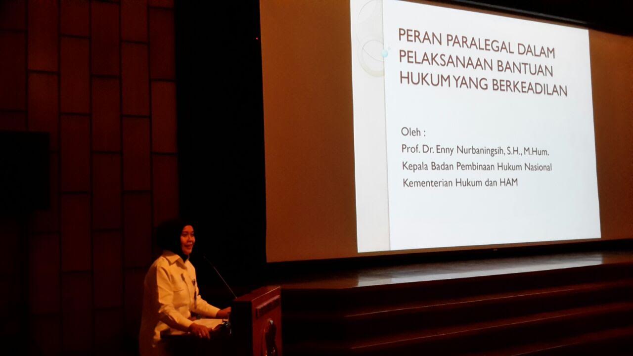 Kepala BPHN: Kehadiran Paralegal Sangat Membantu Pelaksanaan Bantuan Hukum di Indonesia