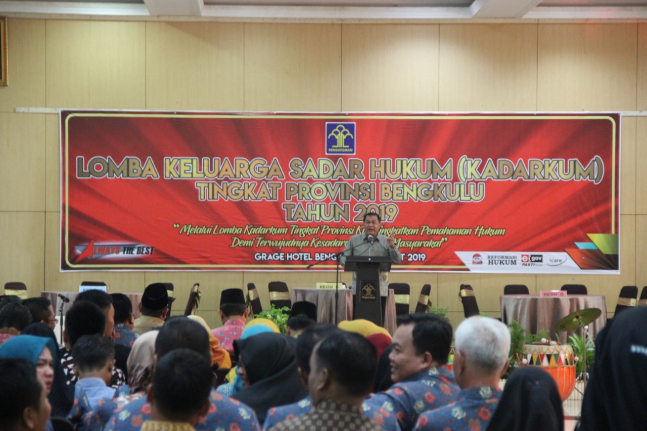 Kepala BPHN Membuka Lomba Kadarkung Tingkat Provinsi Bengkulu