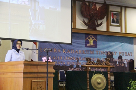 Kepala BPHN: Peserta Lomba Kadarkum, Sebagai Kader Penyuluh Hukum