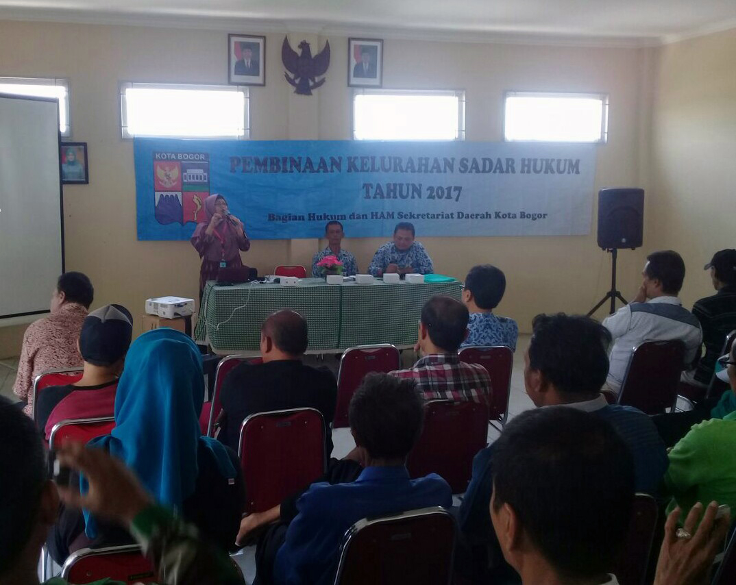 Pembinaan Kelurahan Sadar Hukum di Kelurahan Cikaret, Kecamatan Bogor Selatan